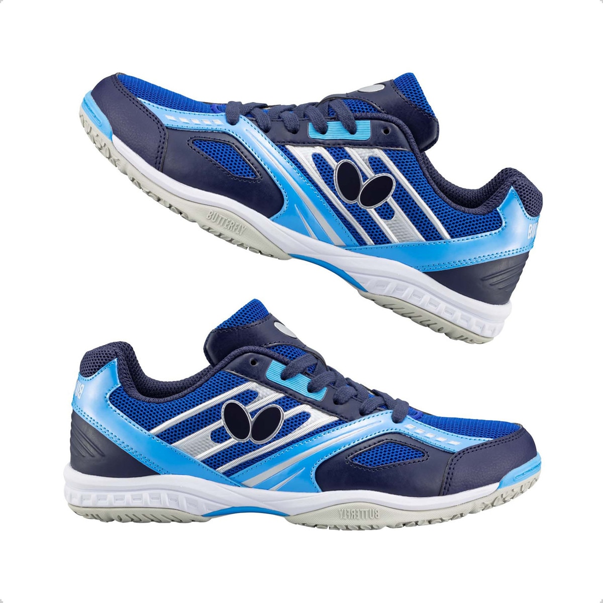 Butterfly Lezoline Mach Shoes: Vertical Shot of Navy-Blue Shoes